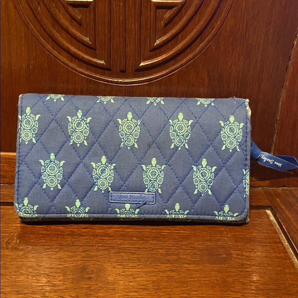 Vera Bradley Blue Quilted Pouch